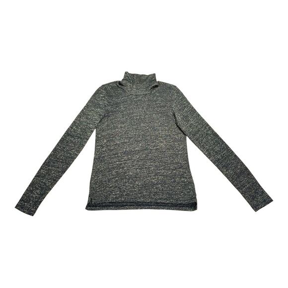 Zadig & Voltaire Axel Metallic Glittery Knit Turtleneck Small - Picture 2 of 4